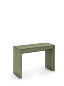 Consolle Allungabile Segmenta 110x42,5/246,5x78 cm in MDF Laccato Verde Opaco