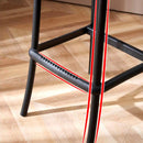 Set 4 Sgabelli 40x36x91 cm in Polipropilene Pompei Nero