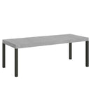  Tavolo Allungabile 200-460x90x77 cm Everyday Premium Cemento Gambe Antracite