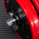 Set Manubri Palestra con Pesi da 40 kg 45x26x26 cm in Metallo e Sabbia di Ferro Rossa