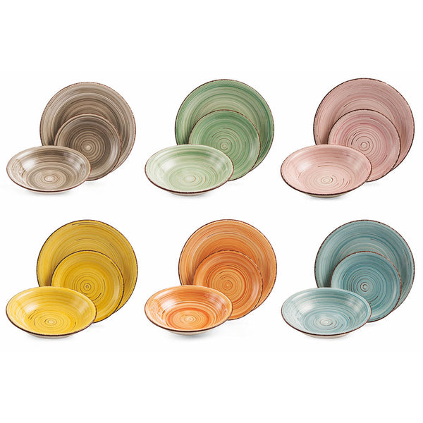 Villa d'Este Fausto Tafelservice aus Steinzeug 18-teilig prezzo