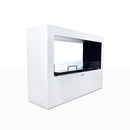 Camino a Bioetanolo da Pavimento 100x30x70 cm Giotto S Bianco