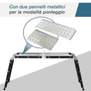 Scala Pieghevole 370x61x11 cm in Alluminio Nera