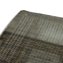 Set da Giardino Divano 2 Poltrone e Tavolino in Polyrattan Baltimora Grigio