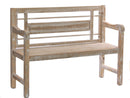 Panchina da Giardino 115x45xH85 cm in Abete Legno naturale