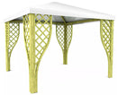 Gazebo da Giardino in Legno 3x3m con Copertura in PVC Taini Calice Pocket