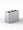 Pattumiera a 3 Scomparti Totale 72 L 71,5x33x49 cm con Contenitori Interni in Acciaio Verniciato Grigio