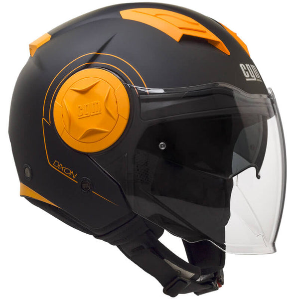 Jethelm für Scooter CGM Dixon 129S Long Visor Matt Fluo Orange Verschiedene Größen acquista