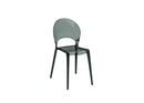 Set 4 Sedie Pearl 49,5x53x84 cm in Policarbonato Grigio       