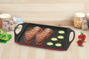 Bistecchiera Rettangolare Antiaderente in Alluminio 42x24cm Soriani Rouge