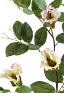 Set 4 Cubea Artificiale con 3 Fiori H.75 cm Bianchi