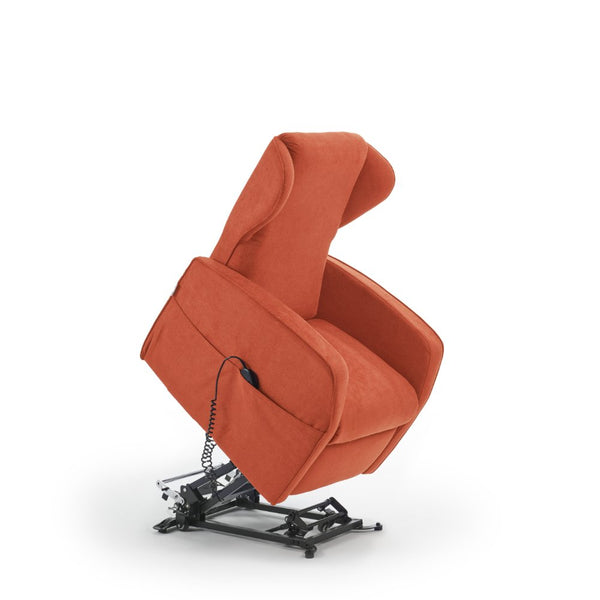 sconto Poltrona Alzapersona Elettrica 2 Motori 73x101x86 cm Adele in Microfibra Dispositivo Medico 1 Arancione