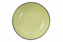 Set 6 Piatti Fondi Ø20,5x5,3 cm in Gres Villa d'Este Home Tivoli Royal Light Giallo Chiaro