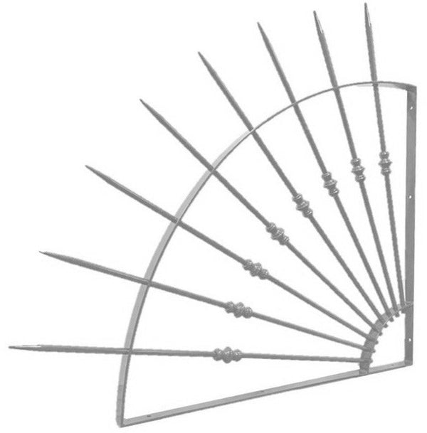 prezzo Einbruchschutzbarriere mit Stahlspitzen für den silbernen Balkon oder die Terrasse Poggiolo