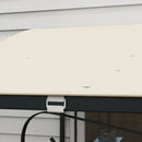 Telo Copertura per Gazebo Pergola 297x297 cm con 16 Fori di Drenaggio in Poliestere Beige   