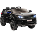 Macchina Elettrica per Bambini con Telecomando Luci LED e Clacson Nero 