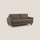 Divano Letto 3 Posti 208x97x96 cm in Tessuto Marrone