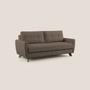 Divano Letto 3 Posti 208x97x96 cm in Tessuto Marrone