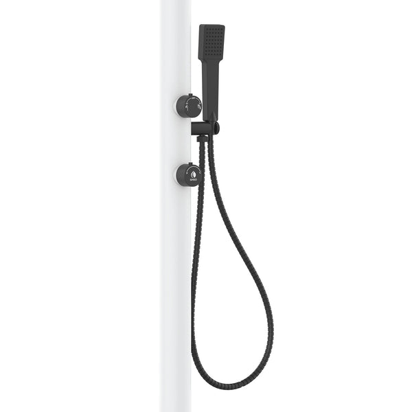Doccia da Giardino in Alluminio Soffione Led e Doccino Sined Luna Alu D Bianco acquista