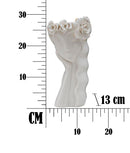 Vaso Woman Cute 14,8x13x29 cm Porcellana Bianco e Oro