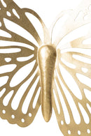 Farfalla Decorativa da Muro 3D 43x2x35 cm in Ferro Oro
