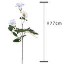 Set 6 Campanula Artificiali con Fiori Altezza 77 cm Bianco