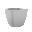 Vaso Quadrato Indoor e Outdoor Tera Ceylon Kit Cloud Ø30 cm in Plastica Grigio Chiaro 