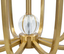 Lampada da Tavolo Glam Ball Ø38x62 cm in Ferro Plastica e Poliestere Nero e Oro