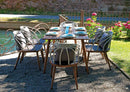 Set Tavolo e 6 Sedie da Giardino in Alluminio Vorghini Imperia