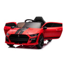 Macchina Elettrica per Bambini Licenza Ufficiale Ford Mustang Shelby Telecomandata 10,8V 3,1Ah Rosso      