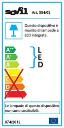 Lampada Applique Tonda Colore Bianco per Esterno Linea Punto e Virgola Livos