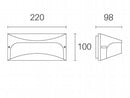 Applique da Esterno a LED 10W 3000K Sovil Marrone