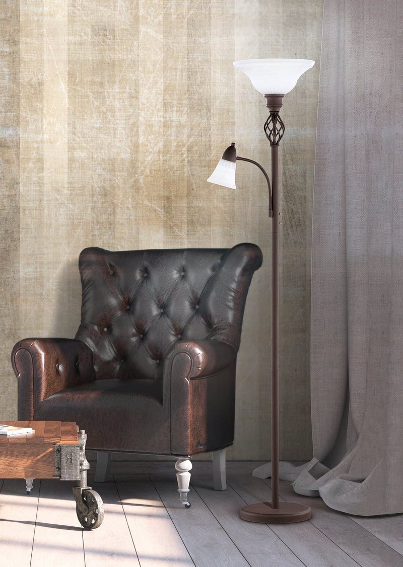 Piantana da Interno  E27 in Metallo Ruggine