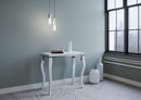 Consolle Allungabile 90x45-90x80 cm in Nobilitato Bianco