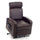 Relax Liegender motorisierter Sessel aus braunem Kunstleder von Katia
