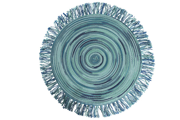 sconto Set mit 6 runden Tischsets mit Fransen Ø44 cm Villa d'Este Home Tivoli Baita Acqua
