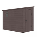 Casetta Box da Giardino Hause 143x247x194 h cm in Plastica Marrone