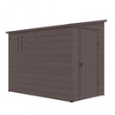 Casetta Box da Giardino Hause 143x247x194 h cm in Plastica Marrone