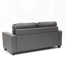 Divano 2 Posti 182x85x77 cmin Tessuto Grigio