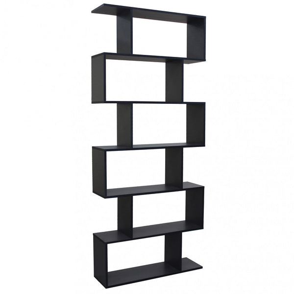 prezzo Bücherregal Alana 80 x 23,5 x 190,5 h cm aus zweischichtiger Spanplatte in Anthrazit