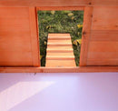 Conigliera Gabbia in Legno per Conigli e Animali Domestici 130x52x98.5 cm 