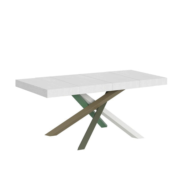 Tavolo Allungabile 120/224x90x77 cm Volantis Premium Bianco Frassino prezzo