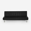 Divano Letto Clic Clac 180x64x70 cm in Similpelle Nero