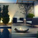 Camino a Bioetanolo da Pavimento 71,7x40 cm Flig Chicago Nero