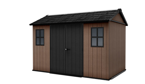 Casetta Box da Giardino 230x350x246 cm Newton Plus 7511/1175 Doppia Opzione Montaggio in Resina Evotech+ Marrone online