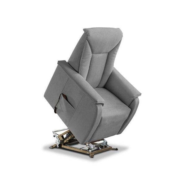 Poltrona Alzapersona Elettrica 2 Motori 82x108x84 cm Baila in Microfibra Dispositivo Medico 1 Grigio Chiaro prezzo