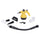 Dampfreiniger 1050W 350ml Kooper Vaporous Yellow