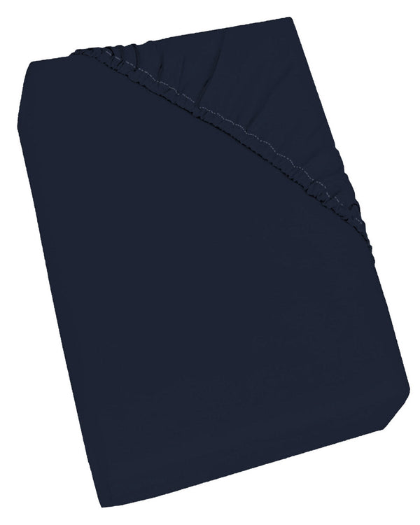 Bodenlaken mit Ecken und Gummizug Volltonfarbe Dunkelblau Verschiedene Größen online