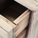 Cassettiera Nelson 110x48x92 h cm in Pino riciclato Marrone