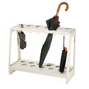 Portaombrelli Design Moderno Rettangolare Capienza 17 Ombrelli in Acciaio Bianco